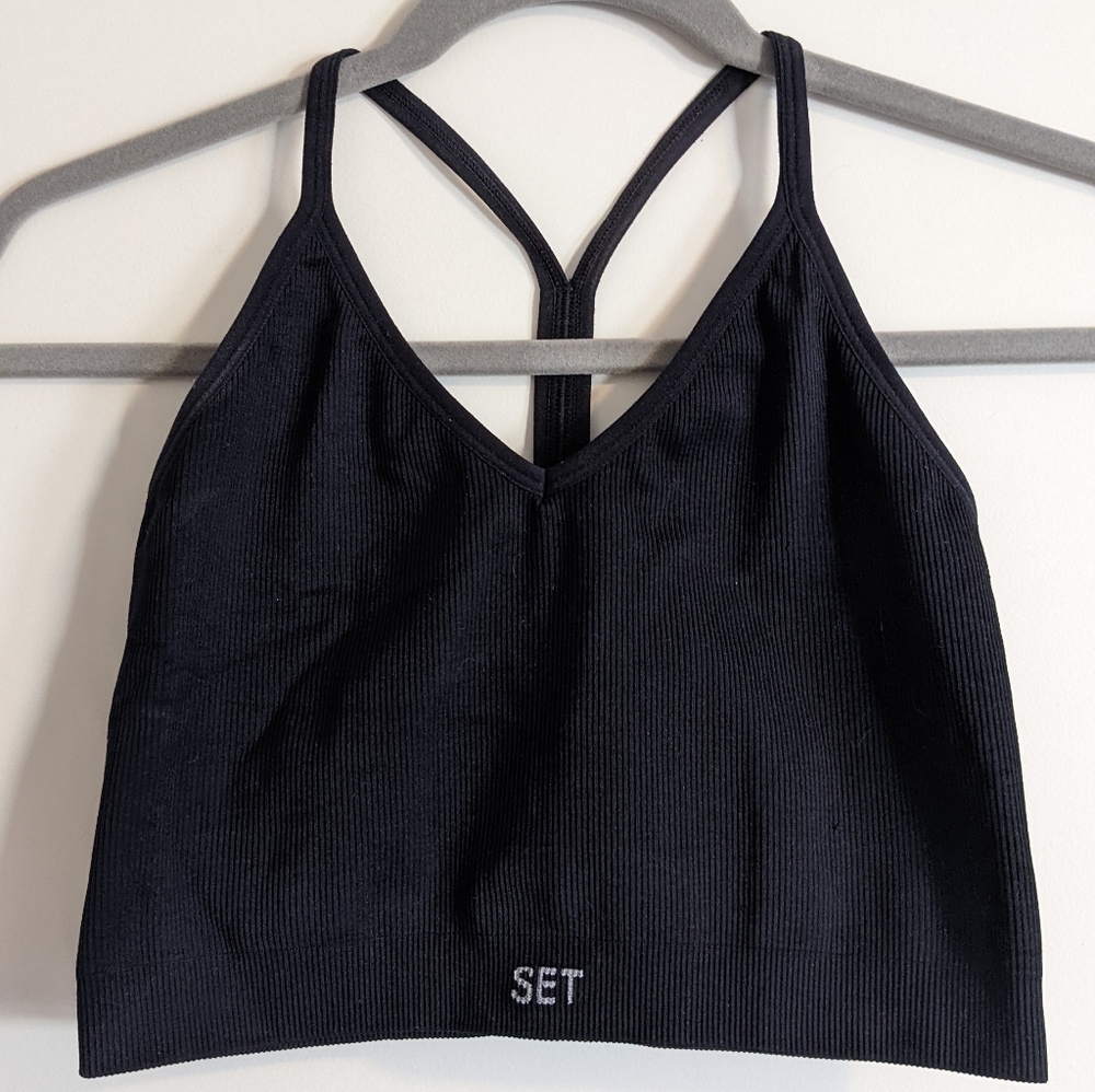 Set Active Ribbed V in Onyx
